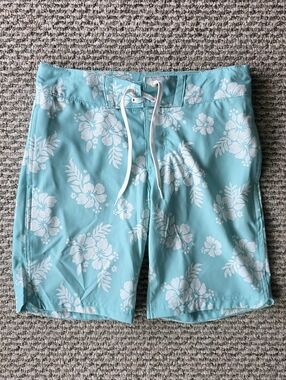 Boy's Floral Swim Trunks